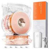 Filament Storage Bags with Auto Pump, Upgraded 30 Extra Large Filament Bags (14.9 * 13 inch) Plus 30 Desiccants and 5 Clips, Extra Large Filaments Vacuum Bag Designed for Bambulab Reusable Spool