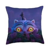 Kpop Demon Hunters Derpy Tiger and Sussie Magpie Throw Pillow