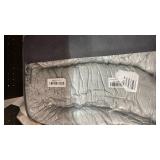 A Nice Night Reading Pillow Bed Wedge Large Adult Children Backrest with Arms Back Support for Sitting Up in Bed/Couch for Lounging Bedrest,Waffle Stereoscopic Design,Grey