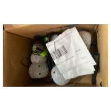 Christmas Pathway Lights Outdoor Decoations, Solar LED Snowman Stake Lights, Waterproof Walkway Landscape Light for Winter Yard, Garden Decor (Cool White, 3 Pack)