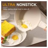 Astercook Ceramic Non-stick Cookware 21 Pcs Pots and Pans Set, Detachable Handle, RV Kitchen Non Stick Cooking Set Removable Handles, Oven Safe, Induction Ready, Stackable, Cream White