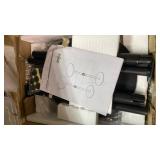 TUTOTAK Tall Round Side Table, Small End Tableï¼Set of 2ï¼Drink Table, Pedestal Side Table, livingroom, Brown TB01BB0962