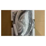 HuixuTe 24\" Modern Geometric Ceiling Light Fixture, Black Dimmable 3 Colors LED Close to Ceiling Light Fixtures with Remote, Low Profile Flush Mount Ceiling Light for Kitchen, Living Room