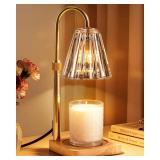 Marycele Candle Warmer Lamp with Timer & Dimmer - Valentines Day Gifts for Women Her Mom, Aesthetic Valentines Decor, Adjustable Height Wax Melter for Large Jar & 3-Wick Candles (2 Bulbs Included)