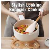 AVGPD Silicone Cooking Utensils Set, Silicone Utensils for Cooking, 446Â° Heat Resistant Kitchen Utensil Silicone Spatula Sets, Kitchen Gadgets for Non-Stick Cookware BPA FREE (Cream White)