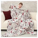 Cozy Bliss Gnome Throw Blanket Christmas Blanket Warm MilkyPlushâ¢ Throw Blanket, Ultra Soft Cozy Blanket for Couch,Sofa and Bed(Xmas Gnome,50\"x60\")