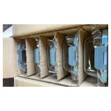 VERONES 5 Pack 36 OZ Glass Meal Prep Containers, Airtight Glass Lunch Containers Set, Glass Food Storage Containers with Lids,Exclusive of BPA, for Microwave, Oven, Freezer & Dishwasher Friendly,Grey