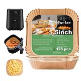2 QT Air Fryer Liners for CHEFMAN 2 Qt Mini Air Fryer, Air Fryer Liners Disposable Small 2 qt 2.6qt, Small AirFryer Liners, DASH Air Fryer Liners