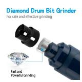 Casfuy Dog Nail Grinder Upgraded - Professional 2-Speed Electric Rechargeable Pet Nail Trimmer Painless Paws Grooming & Smoothing for Small Medium Large Dogs & Cats(Dark Blue)