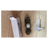 Dreyoo Lighted Metal Doorbell Push Button, Universal Garage Door Opener Switch with LED Light Compatible with Most Wire Doorbell Chimes, Transformer, Ringers, Property in Copyright (Flower Style)