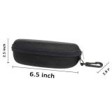 Pluzmecalm 1 Pc Sunglasses Case and Large Waterproof Eyeglasses Case,Zipper Eye Glasses Box Sunglasses Protect Hard Case Shell Clam Pouch for Man Woman