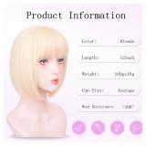 Blonde Bob Wigs for White Women - 12