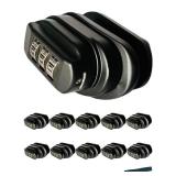 lockforall Gun Trigger Lock, 3 Digit Set Own Combination Lock Password- Universal Fits with BB Gun Firearms Shotgun, Handgun, Pistol. (Black*10 Pack)