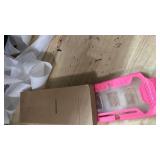 KIWIHOME Pink Case Compatible with Switch Lite, TPU Cover Hard Case Only with Thumb Grip Caps, Cute Case for Girls (Pink)