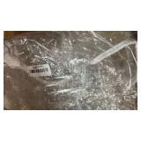 LIBERECOO Clear Round Fitted Vinyl Tablecloth for 49-56\" Diameter Tables - Heavy Duty Elasticized Table Cover Elastic Edged Plastic Table Cloth Protector