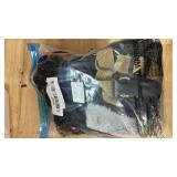 BRKURLEG Black Dog Coat with Harness, Dog Winter Jacket, Dogs Onesie Body Warm Jackets, Small Dogs Winter Coats Reflective Windproof Warm Cold Weather Coats, Pet Waterproof Jacket Hiking S