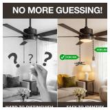 SmoTecQ Ultra Long Ceiling Fan Pull Chain Extender, Embedded with Decorative Frosted Glass Bulb and Fan Cord for 3mm Beaded Ceiling Fans and Light Fixtures (Bronze)