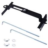 LEONTOOL Adjustable Battery Hold Down for Tray, Universal Battery Mounting Bracket. Adjustable Crossbar with High-Strength J Bolt, Rust-Resistant Tie Down Holder for Cars SUVs (25.5cm/10inches Bolts)