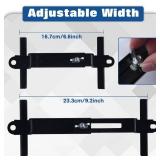 LEONTOOL Adjustable Battery Hold Down for Tray, Universal Battery Mounting Bracket. Adjustable Crossbar with High-Strength J Bolt, Rust-Resistant Tie Down Holder for Cars SUVs (25.5cm/10inches Bolts)