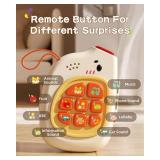 Jovow Baby Phone with Music for Toddler, Kids Sensory Busy Board, Early Educational Toy for Toddlers 1-3, Motor Skills Developmental Toy for 0-6-12-18 Month Age