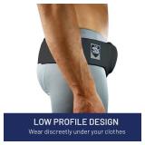 Everyday Medical Inguinal Hernia Support Belt for Men I Fits Left or Right Side I Post Surgery Men and Womens Hernia Support Truss for Inguinal, Groin Hernias I Adjustable Waist Strap I Black, S/M