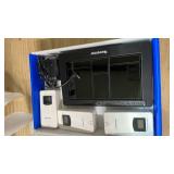 Newentor Weather Station Wireless Indoor Outdoor Thermometer, Color Display Digital Weather Thermometer with Atomic Clock, Barometric Pressure, Forecast Station with Adjustable Backlight,Black,3Sensor