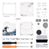 IPS Ready Upgraded eXtremeRate The Great Wave Custom Replacement Housing Shell for Gameboy Advance SP GBA SP â Compatible with Both IPS & Standard LCD â Console & Screen NOT Included