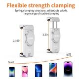 UURIG Magnetic Cell Phone Clamp for DJI OM, Phone Tripod Mount, Handheld Gimbals Magnetic Ring Holder for DJI OSMO 5/OM 4 SE Accessories