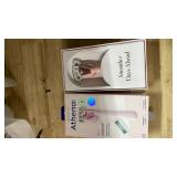 Athena Club Womenâs Razor Shave Kit, 5-Blade Cartridge Razor for Sensitive Skin, Serum-Infused Blades with Shea Butter and Hyaluronic Acid, Includes Handle, 6 Refills, Shower Hook, and Shave Oil