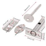Rannb Hidden Manager Tubewell Key Mortise Lock Stainless Steel