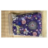 5Pcs Polyester Cotton Packing Pouches Drawstring Bags, Purple Cosmetic Bag Multipurpose Travel Toiletry Pouch with Deer Printed, Storage Bags for Wedding Party DIY Craft, 7.09x5.12inch