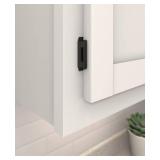 Amerock BPR8700FB | Cabinet Hinge | 3/8 in (10 mm) Inset Double Demountable | Matte Black | Kitchen Cabinet Door Hinge | 1 Pair/2 Pack | Functional Hardware