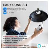 Light Bulb Security Camera 2 Packs, 5G&2.4GHz 2K Security Cameras Wireless Outdoor 360Â° PTZ Cameras for Home Security with Color Night Vision, 2 Way Talk, AI Human Detection, Screw in Light Socket