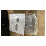 TOSSOW Square Glass Mixing Bowl Set of 2, Serving Bowls All Purpose Transparent Salad Bowls, for Fruit, Snacks, Sauces, Popcorn and More