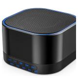 Magicteam White Noise Machine with 20 Non Looping Natural Soothing Sounds Memory Function 32 Levels of Volume Powered by AC or USB and Sleep Sound Timer Therapy for Baby Kids Adults Black