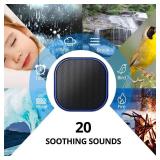 Magicteam White Noise Machine with 20 Non Looping Natural Soothing Sounds Memory Function 32 Levels of Volume Powered by AC or USB and Sleep Sound Timer Therapy for Baby Kids Adults Black