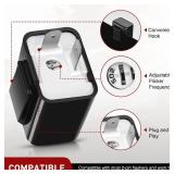 Nilight 4PCS Flasher Relay Adjustable 2 Pin Electronic Blinker Relay 12V Fixes Motorcycle Turn Signal and Hazard Warn Hyper Blink Flash or No Flash for LED and Halogen Bulbs, 2 Years Warranty