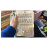 23 Pack of Letter and Jewel Stickers