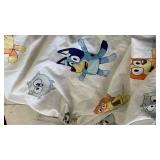Bluey and Friends Bed fitted Sheet and one pillow case