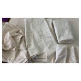 Bundle of six misc off white standard pillow cases.