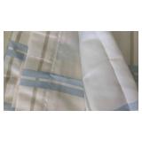 Striped Fabric Bath Curtain