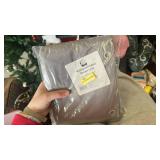 Gray Waterproof Fabric Shower Curtain