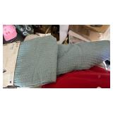 Waffle Weave Shower Curtain Light Blue