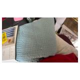 Waffle Weave Shower Curtain Light Blue