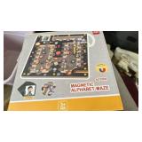 Space Themed Magnetic Alphabet Maze Learning Toy