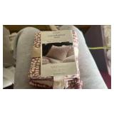 Standard Reversible Matelasse Swirl Quilt Sham Purple