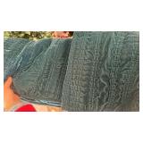 Velvet Ruched Quilt Pillow Cases, 1 Set