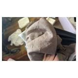 Erica Crushed Sheer Voile Rod Pocket Curtain Panel Brown, 2 Panels