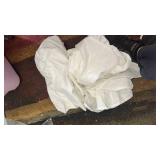 White Cotton Ruffle Trim Pillowcases Set