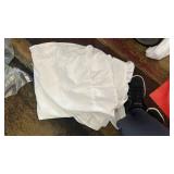 White Cotton Ruffle Trim Pillowcases Set